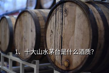 1、十大山水茅臺是什么酒質(zhì)？