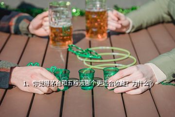 1、你覺得茅臺(tái)和五糧液哪個(gè)更適合收藏？為什么？