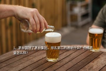 1、茅臺鎮(zhèn)除了茅臺集團，排名第二的酒是什么？價格質(zhì)量怎么樣？