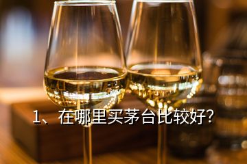 1、在哪里買茅臺(tái)比較好？