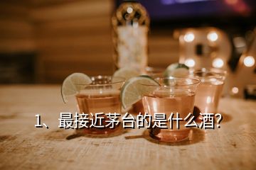 1、最接近茅臺的是什么酒？