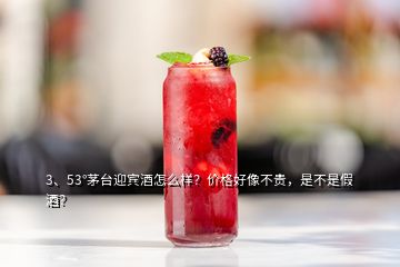 3、53°茅臺(tái)迎賓酒怎么樣？?jī)r(jià)格好像不貴，是不是假酒？