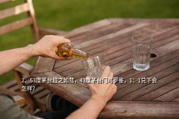 2、53度茅臺(tái)趨之如騖，43度茅臺(tái)門可羅雀，1：1兌下會(huì)怎樣？