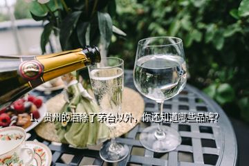 1、貴州的酒除了茅臺(tái)以外，你還知道哪些品牌？