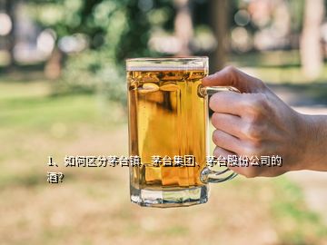 1、如何區(qū)分茅臺鎮(zhèn)、茅臺集團、茅臺股份公司的酒？