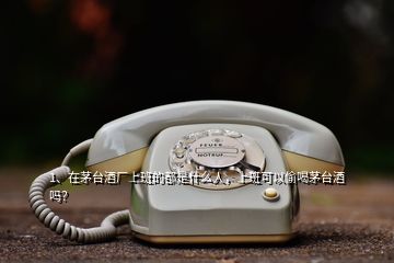 1、在茅臺(tái)酒廠上班的都是什么人，上班可以偷喝茅臺(tái)酒嗎？