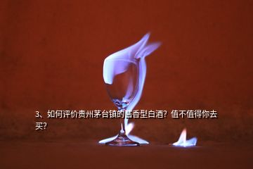 3、如何評價貴州茅臺鎮(zhèn)的醬香型白酒？值不值得你去買？