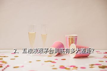 2、五糧液跟茅臺(tái)到底有多大差距？