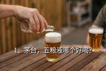 1、茅臺(tái)，五糧液哪個(gè)好喝？