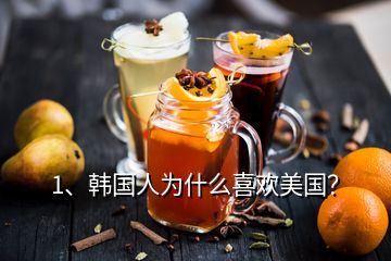 1、韓國(guó)人為什么喜歡美國(guó)？