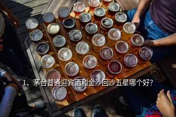 1、茅臺普通迎賓酒和金沙回沙五星哪個好？