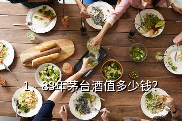 1、83年茅臺(tái)酒值多少錢？