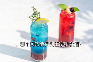 1、哪個網(wǎng)站能買到正宗糧食酒？