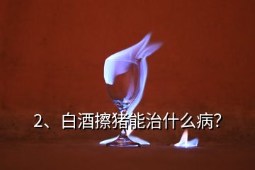 2、白酒擦豬能治什么??？