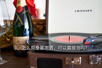 3、怎么用桑葚泡酒，可以直接泡嗎？