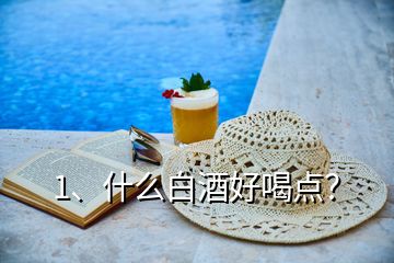 1、什么白酒好喝點(diǎn)？