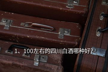 1、100左右的四川白酒哪種好？