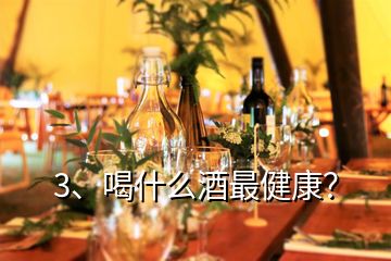 3、喝什么酒最健康？