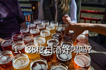 1、38度白酒好喝嗎？