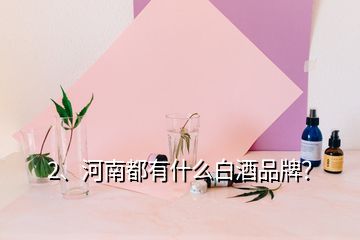 2、河南都有什么白酒品牌？