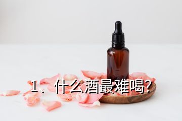 1、什么酒最難喝？