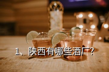 1、陜西有哪些酒廠？