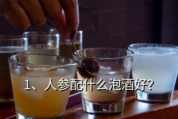 1、人參配什么泡酒好？