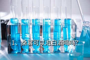 1、桑葚可以泡白酒喝嗎？