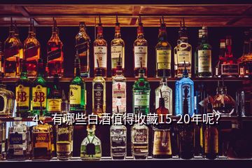 4、有哪些白酒值得收藏15-20年呢？