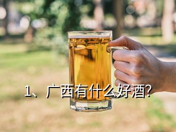 1、廣西有什么好酒？