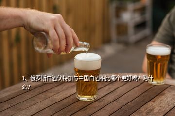 1、俄羅斯白酒伏特加與中國白酒相比哪個(gè)更好喝？為什么？