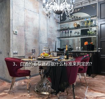 3、白酒的香型是根據(jù)什么標準來判定的？