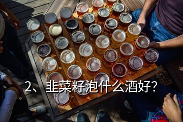 2、韭菜籽泡什么酒好？