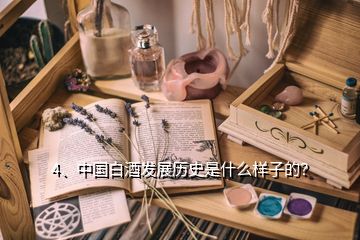 4、中國白酒發(fā)展歷史是什么樣子的？