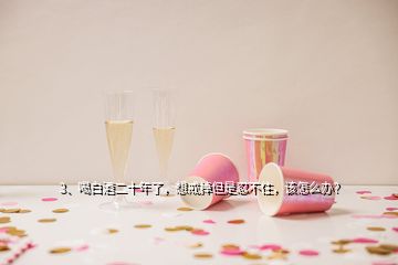 3、喝白酒二十年了，想戒掉但是忍不住，該怎么辦？