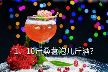 1、10斤桑葚泡幾斤酒？