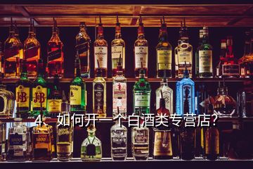 4、如何開一個白酒類專營店？