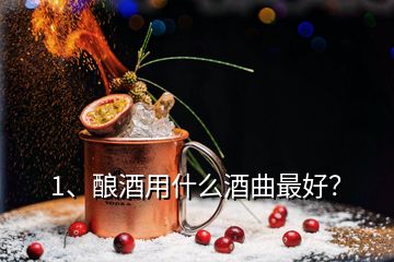 1、釀酒用什么酒曲最好？