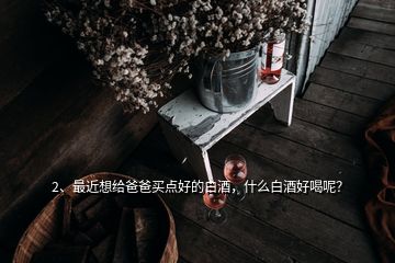 2、最近想給爸爸買點(diǎn)好的白酒，什么白酒好喝呢？