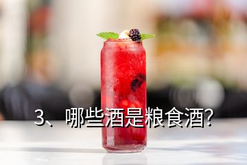 3、哪些酒是糧食酒？