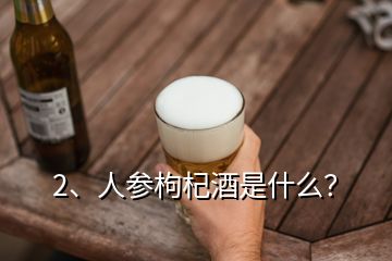 2、人參枸杞酒是什么？