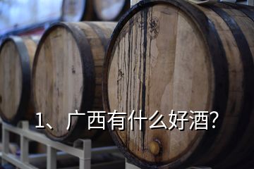 1、廣西有什么好酒？