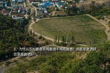 3、為什么農(nóng)村都喜歡喝散酒不喝瓶裝酒？到底是散酒好還是瓶裝酒好？