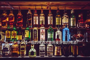 2、多少錢一瓶的啤酒才是用麥芽做的啤酒？