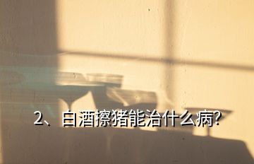 2、白酒擦豬能治什么??？