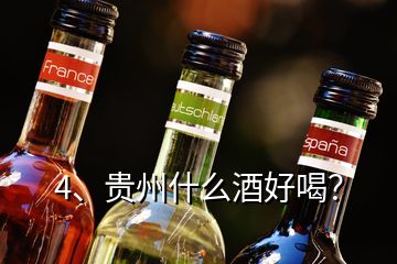 4、貴州什么酒好喝？