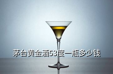 茅臺(tái)黃金酒53度一瓶多少錢