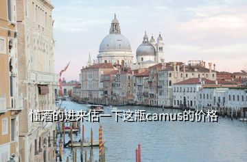 懂酒的進來估一下這瓶camus的價格