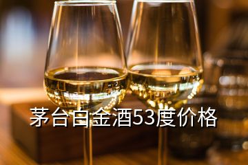 茅臺白金酒53度價格