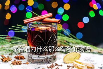 茅臺酒為什么那么有名好喝嗎